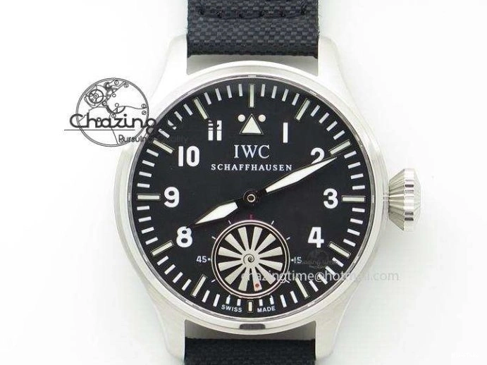 MIROTIME 0811 Reliable Big Pilot “Markus Buhler” IW5003 Turbine V6F Best Edition Blue Dial On Leather Strap A 7324